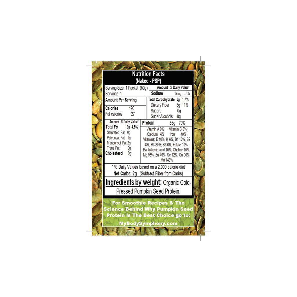 Organic Pumpkin Seed Protein Powder-SS | 10 Single Serving Packets freeshipping - Tree Spirit Wellness