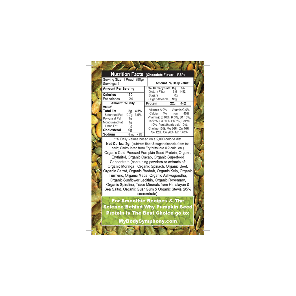 Organic Pumpkin Seed Protein Powder-SS | 10 Single Serving Packets freeshipping - Tree Spirit Wellness