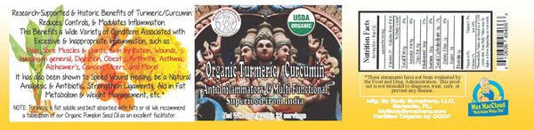 Organic Turmeric Curcumin 8 oz. - Tree Spirit Wellness