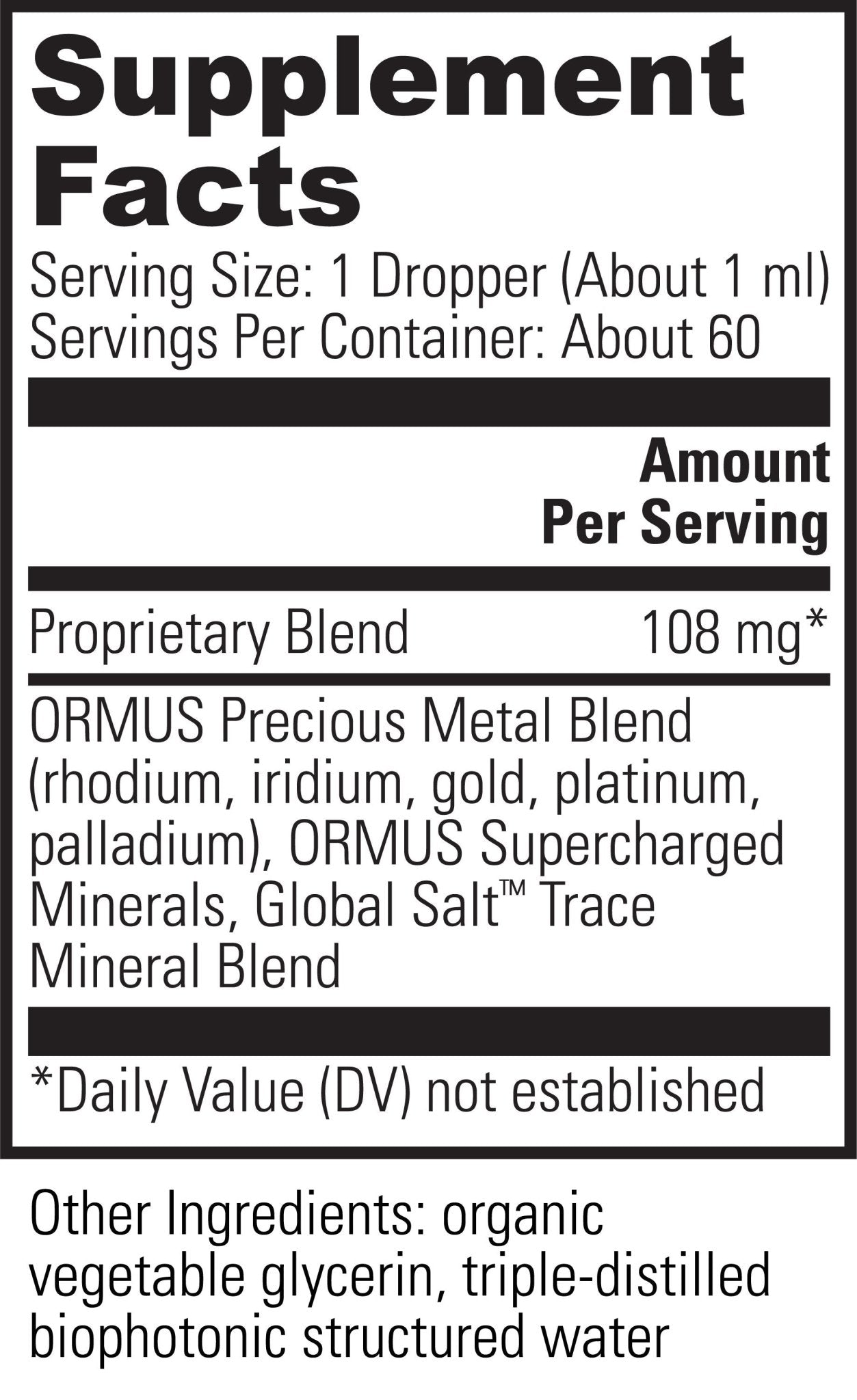 ORMUS Earth Minerals™ 2oz - Tree Spirit Wellness