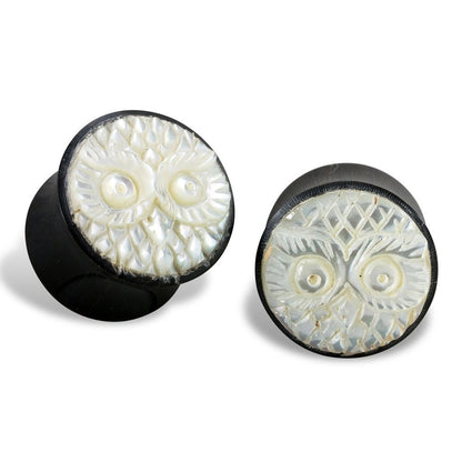OWL SHELL PLUGS freeshipping - Tree Spirit Wellness