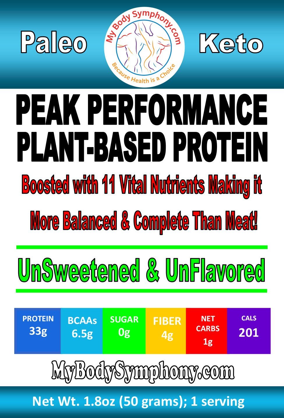 Peak Performance Plant Protein | 10 Single Serving Packets freeshipping - Tree Spirit Wellness