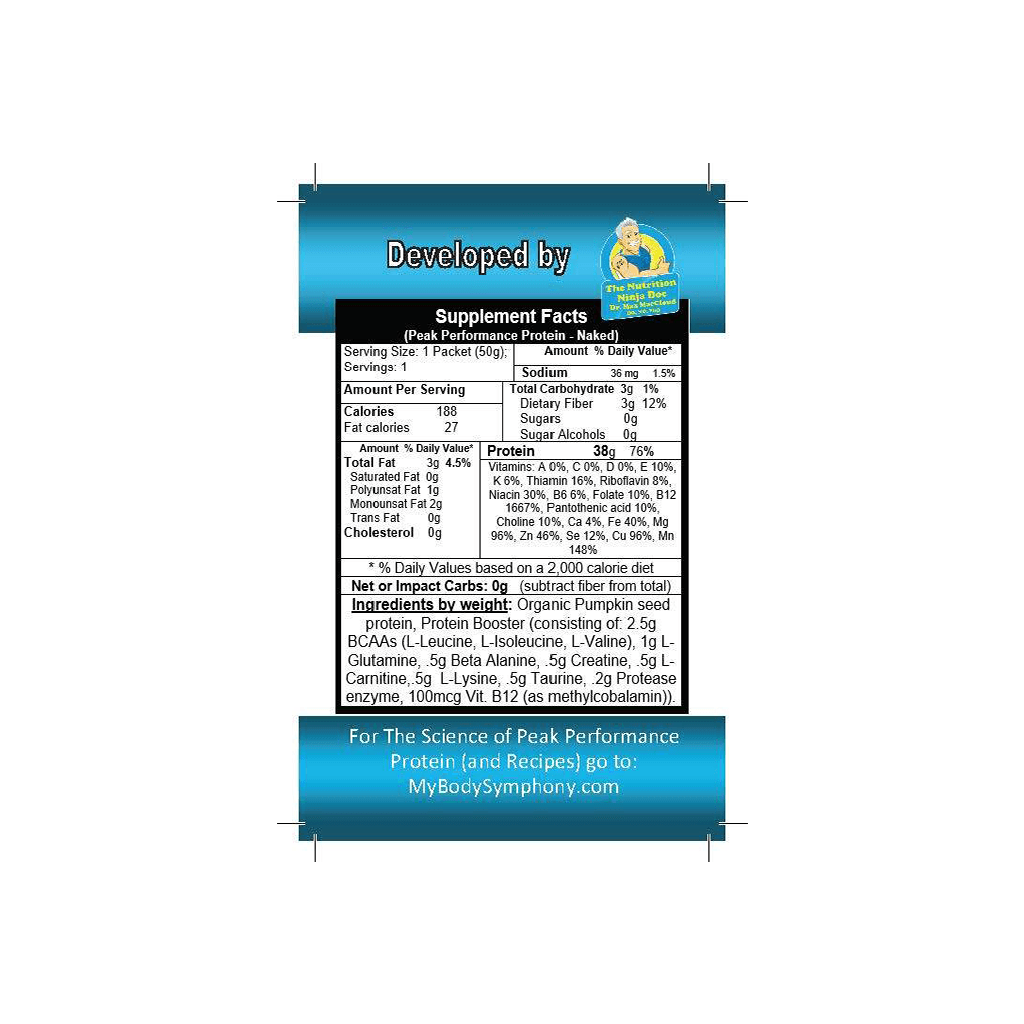 Peak Performance Plant Protein | 10 Single Serving Packets freeshipping - Tree Spirit Wellness