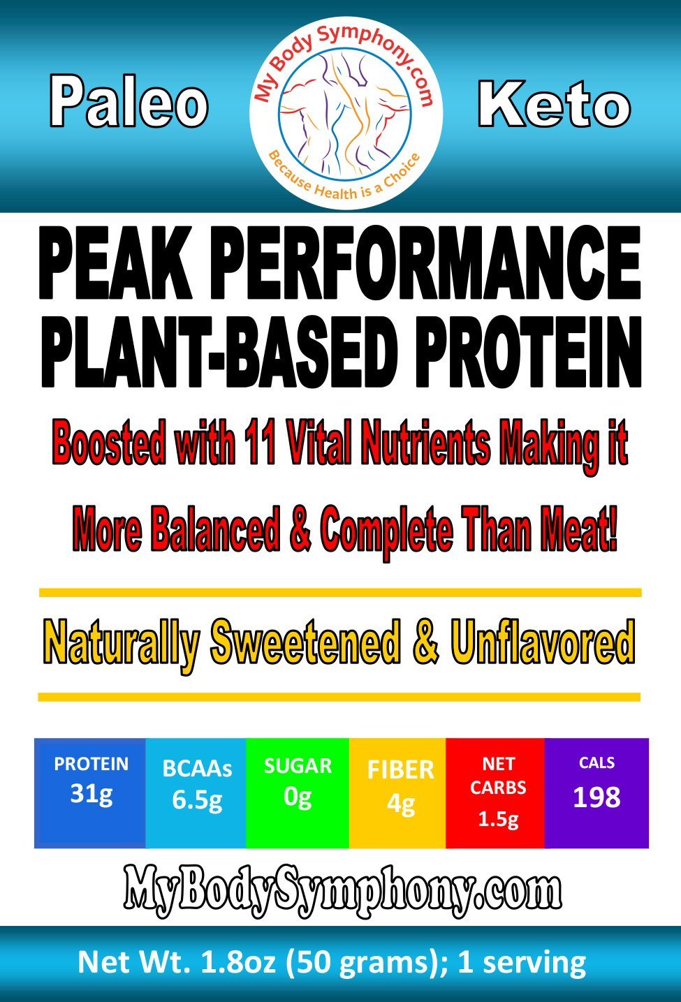 Peak Performance Plant Protein | 10 Single Serving Packets freeshipping - Tree Spirit Wellness