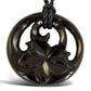 Plumeria Circle Pendant - Horn - Tree Spirit Wellness