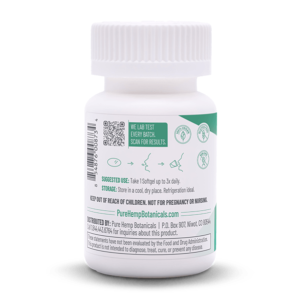 Pure Balance softgels 1,500 mg Full Spectrum CBD - Tree Spirit Wellness