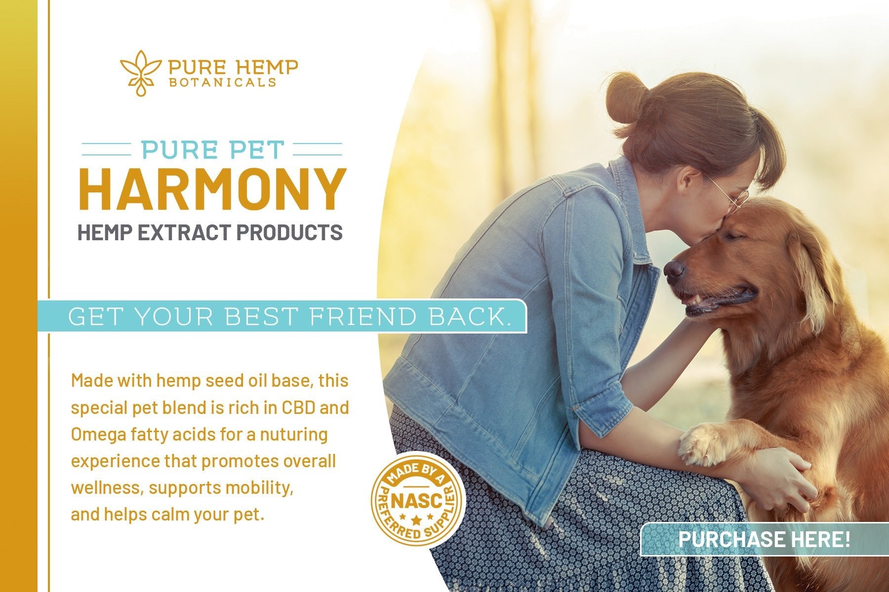 Pure Pet Harmony info card - Tree Spirit Wellness