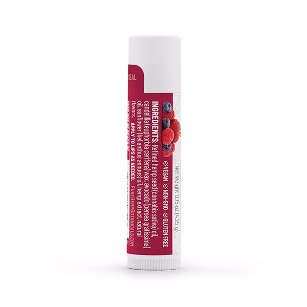 Pure Relief Lip Balm 100 mg CBD Berry - Tree Spirit Wellness