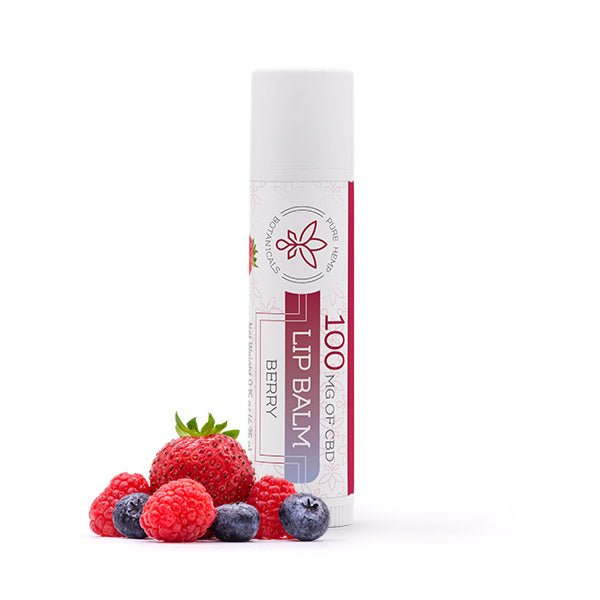 Pure Relief Lip Balm 100 mg CBD Berry - Tree Spirit Wellness