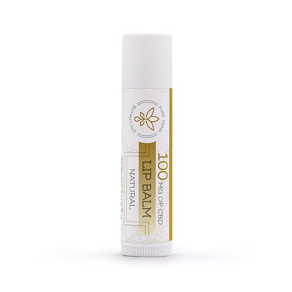 Pure Relief Lip Balm 100 mg CBD Natural - Tree Spirit Wellness