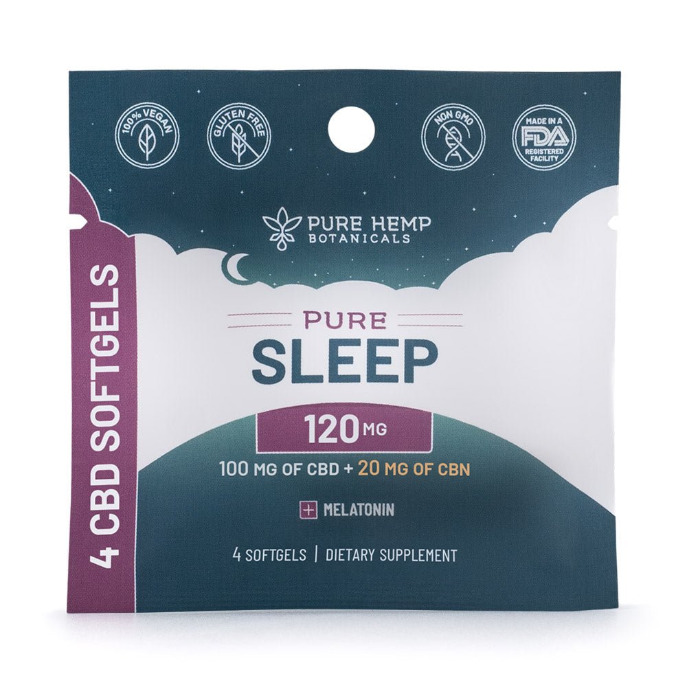 Pure Sleep softgel sachet 120mg - Tree Spirit Wellness