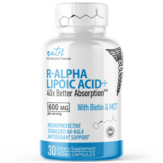 R Alpha Lipoic Acid 600mg Capsules with Biotin - Stabilized Active Form of ALA - 30 Vegan Capsules - Tree Spirit Wellness