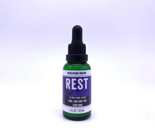 Rest Water Soluble CBG+CBD+THC 900mg, 1oz - Tree Spirit Wellness