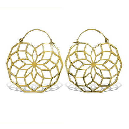 Sacred Rose Hoops - Tree Spirit Wellness