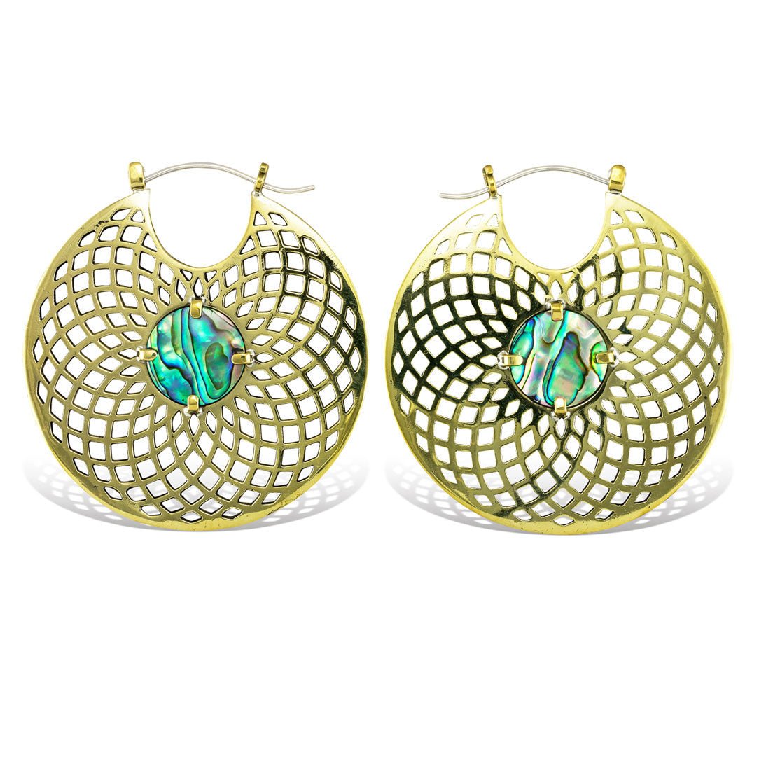 Sanaya Hoops - Silver Post - Tree Spirit Wellness