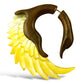 Sankofa Swans - Wood with Shell - Tree Spirit Wellness
