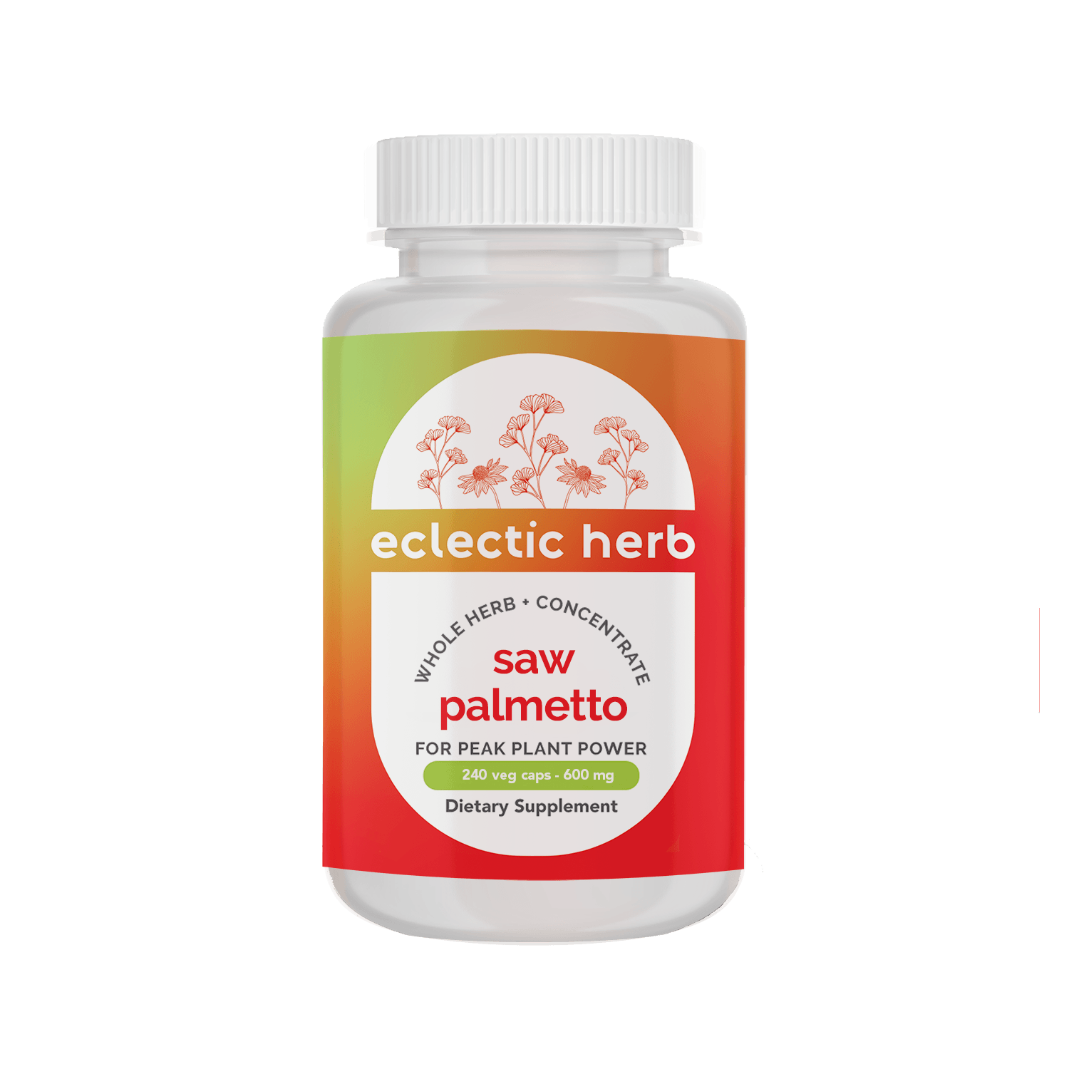 SAW PALMETTO CAPSULES *PLASTIC BOTTLE* - Tree Spirit Wellness