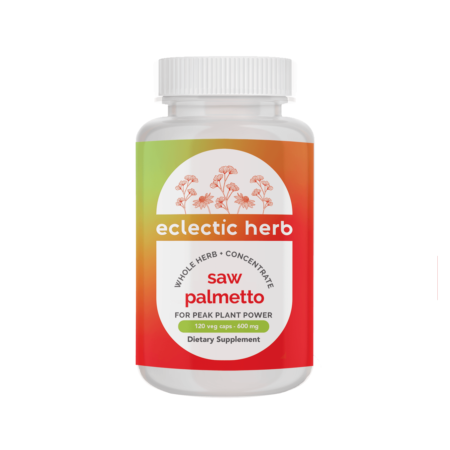SAW PALMETTO CAPSULES *PLASTIC BOTTLE* - Tree Spirit Wellness