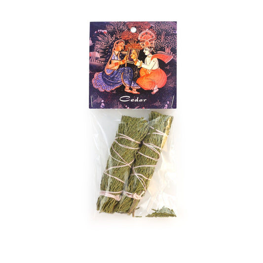 Smudging Herbs - Cedar Smudge Stick - 2 Mini Bundles - Tree Spirit Wellness
