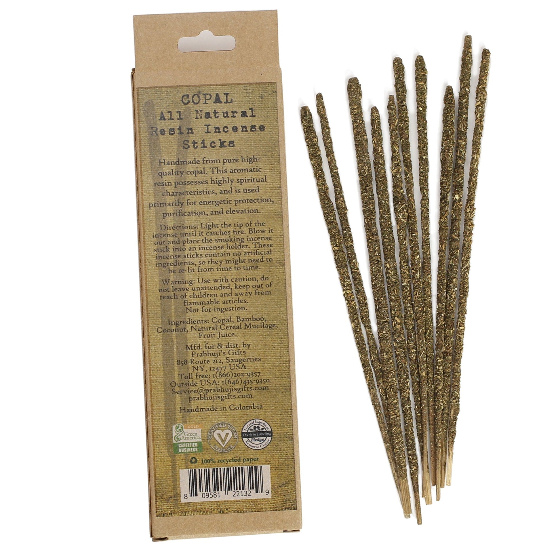 Smudging Incense - Copal - Natural Resin Incense sticks - Tree Spirit Wellness