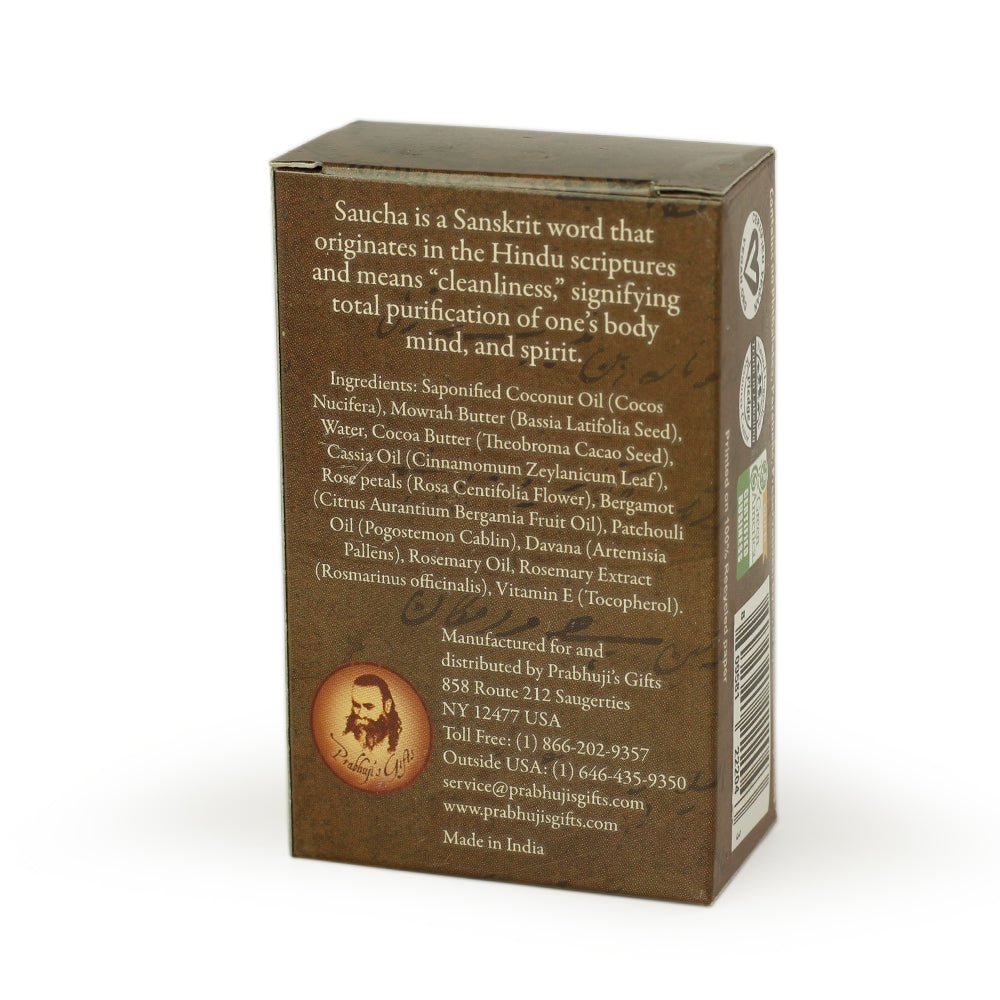 Soap Bar Saucha - Natural Energizing Cocoa Scrub - Travel size 1 oz (30g) - Tree Spirit Wellness