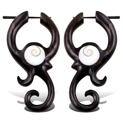 Spiral Shell Curls - Wood - Tree Spirit Wellness
