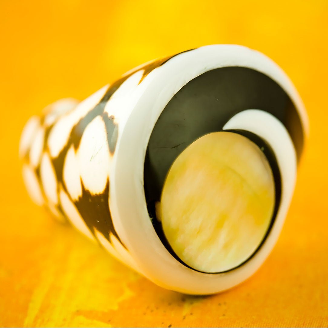 Spotted Seashell Ring - Mother of Pearl - Tree Spirit Wellness