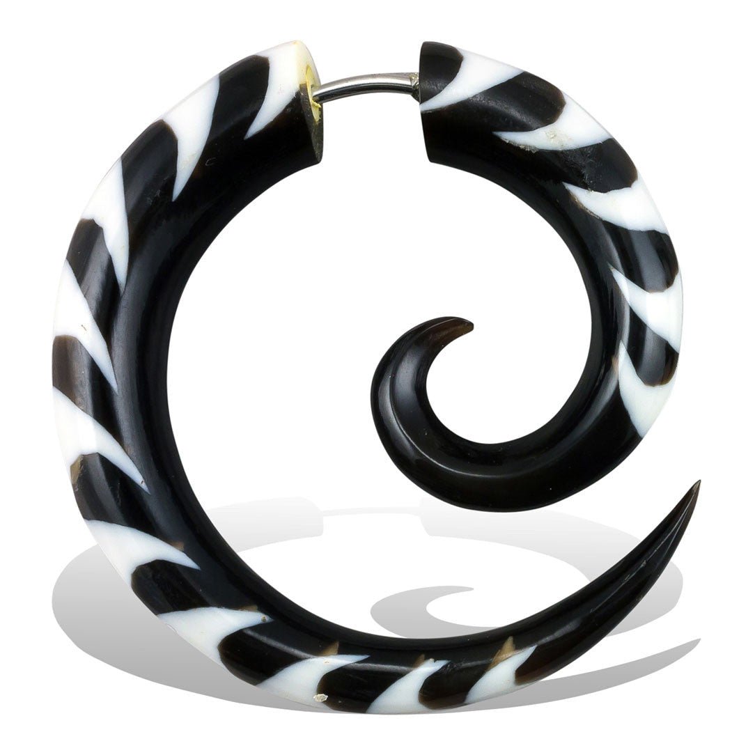 Striped Spirals - Horn - Tree Spirit Wellness