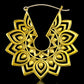 Sunflower Hoops - Silver Post - Tree Spirit Wellness