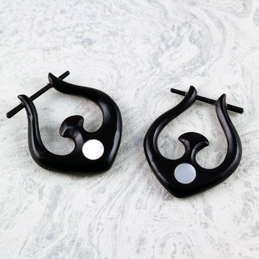 Sutra Hoops with Shell - Horn - Tree Spirit Wellness