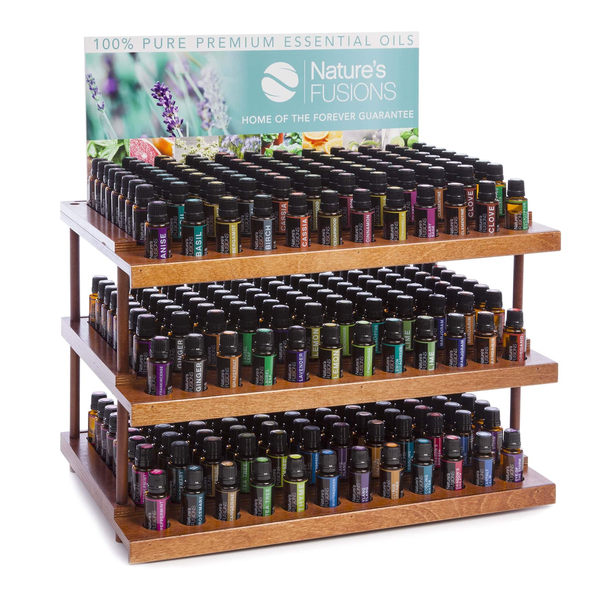 Top 36 Essential Oils Display - Tree Spirit Wellness