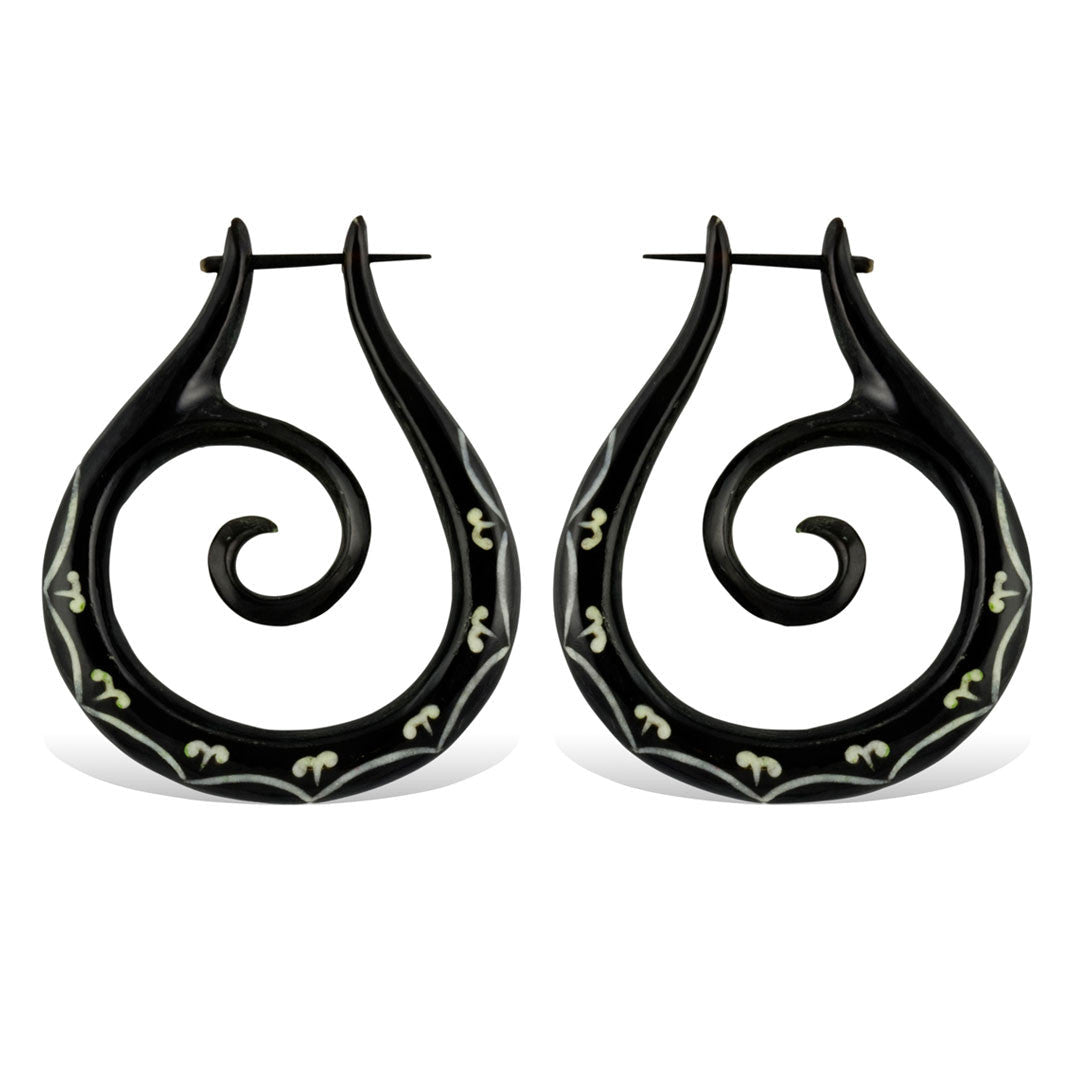 Tribal Lulu Hoops - Horn - Tree Spirit Wellness