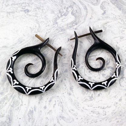 Tribal Lulu Hoops - Horn - Tree Spirit Wellness
