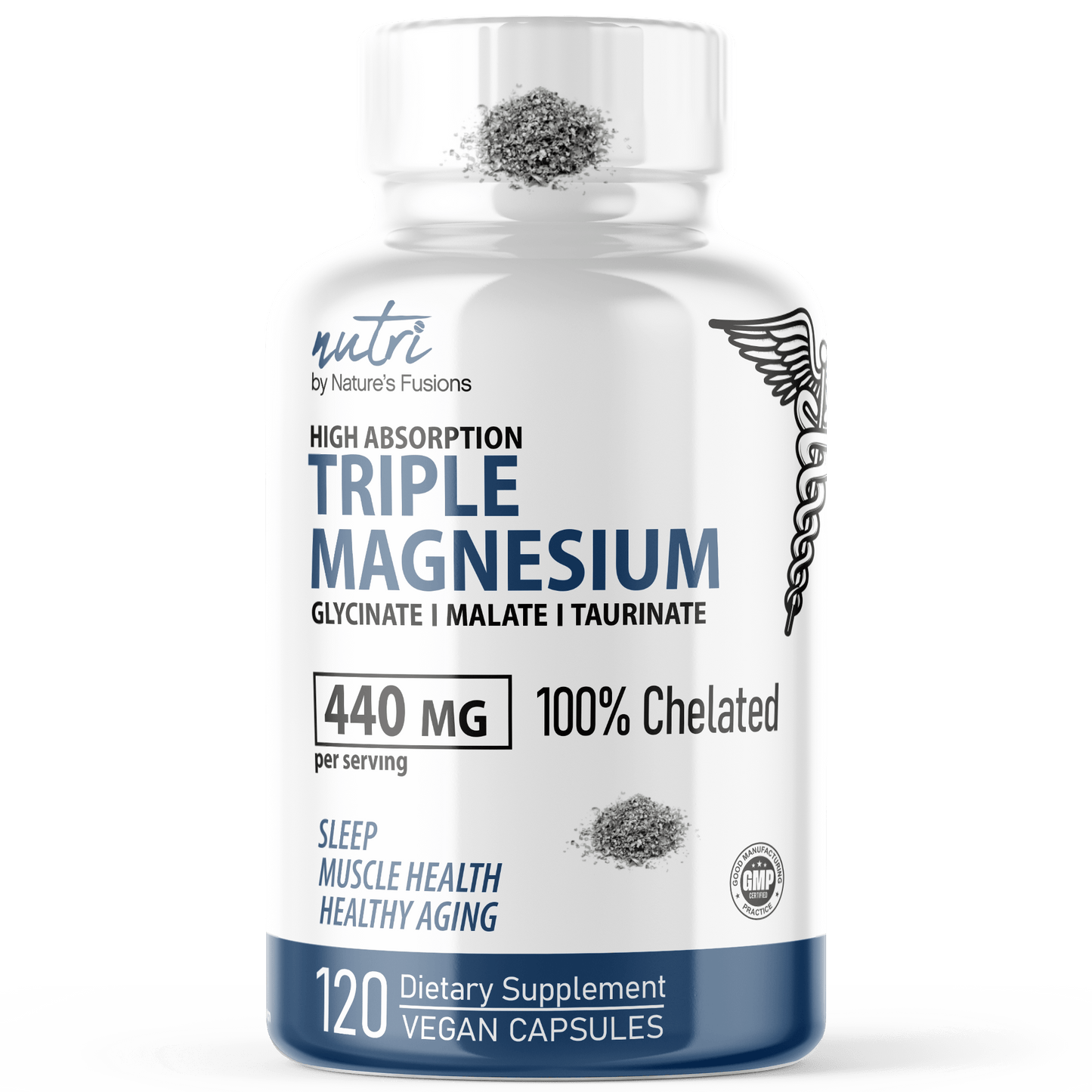 Triple Magnesium 440mg (Glycinate, Malate, Taurinate) - Tree Spirit Wellness