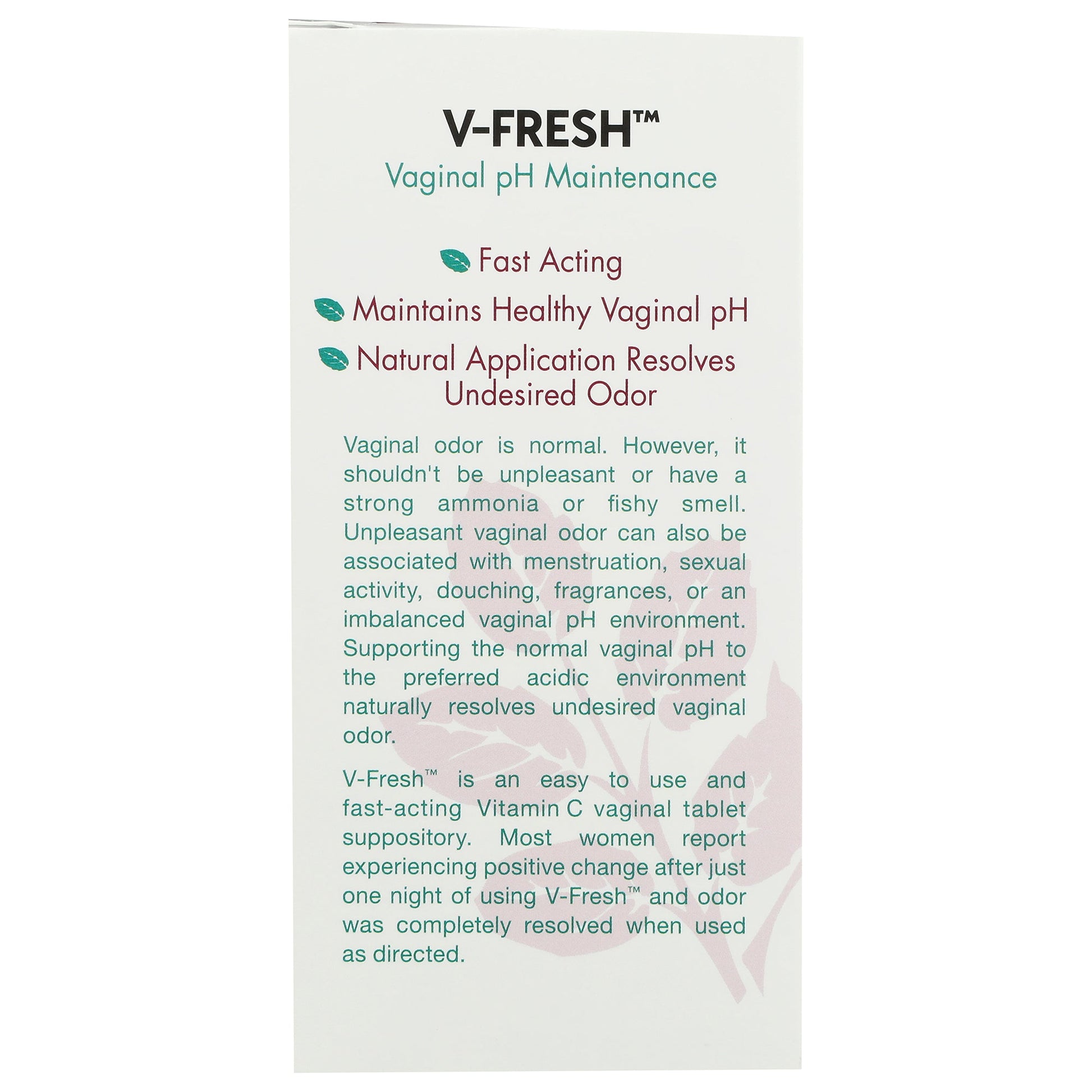 V-Fresh® – 6 suppository tablets - Tree Spirit Wellness