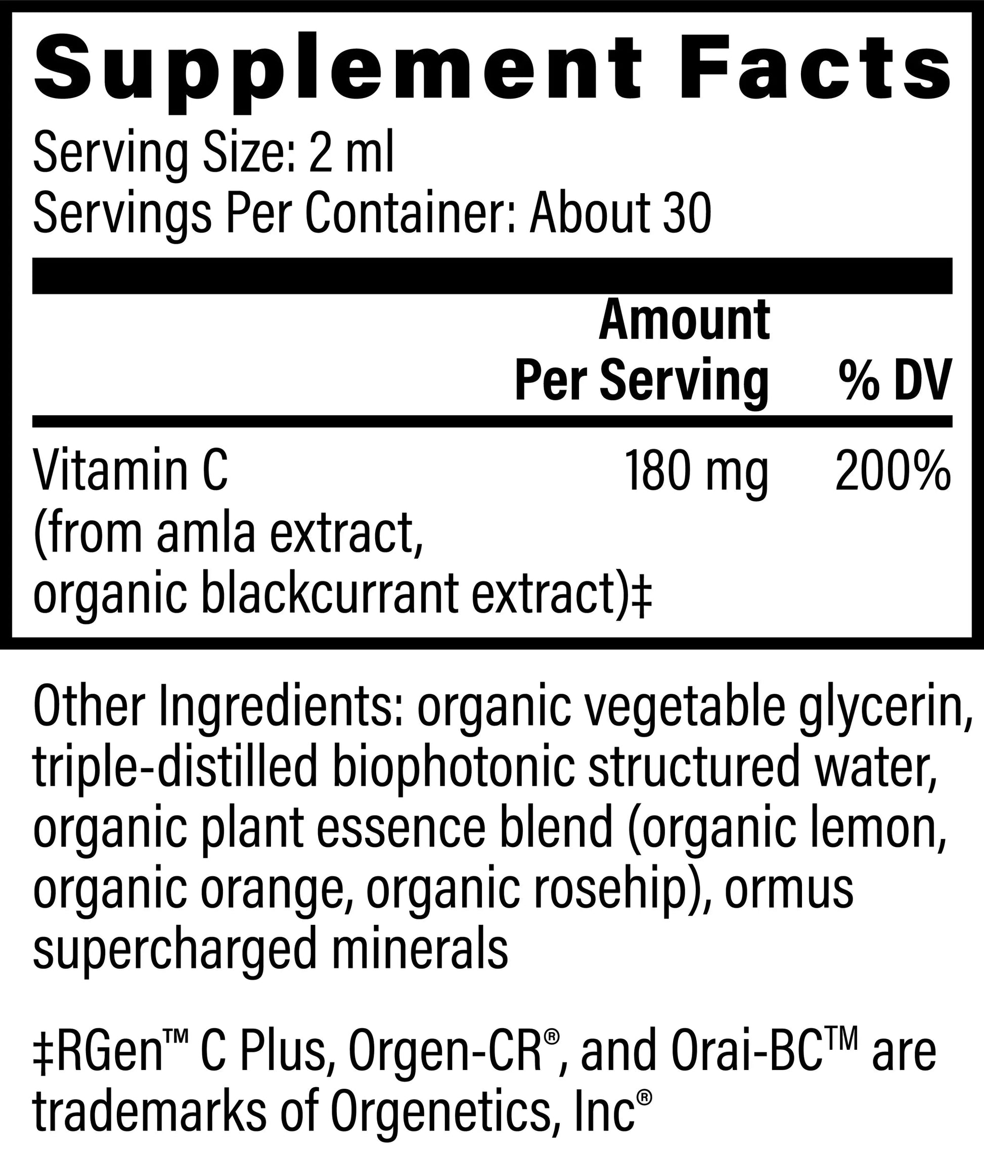 Vitamin C - Tree Spirit Wellness